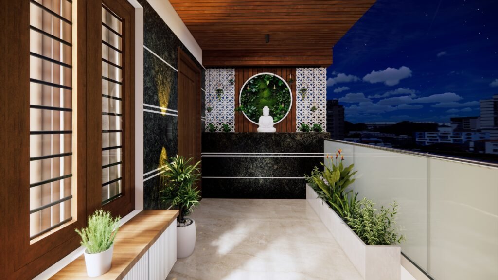 Modern luxury entrance interior design by Saventure Infra Tech LLP